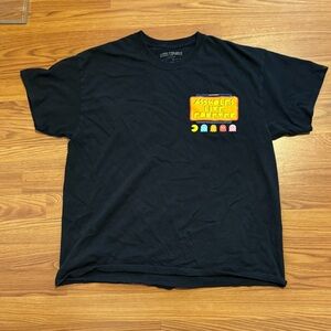 A**holes Live Forever Pacman Graphic Black Graphic T-Shirt Size‎ XL